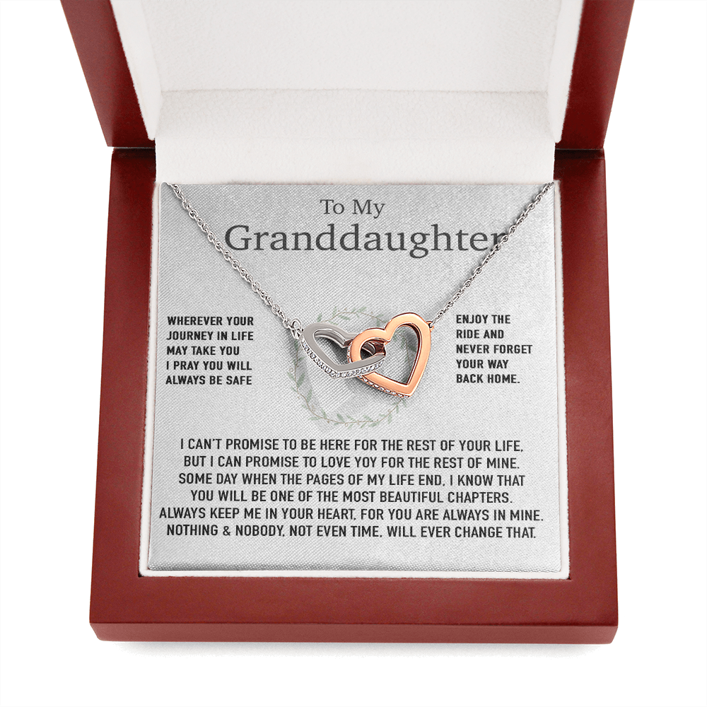To My Granddaughter Necklace, Birthday Gift For Granddaughter, Birthday Gifts