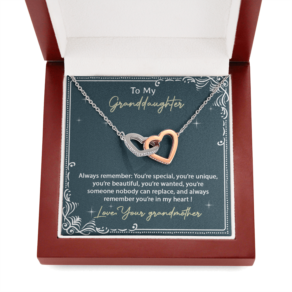 To My Granddaughter Necklace, Birthday Gift For Granddaughter, Birthday Gifts