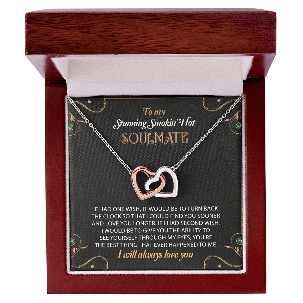 To My Stunning Smoking Hot Soulmate Necklace, Gift For Wife, Birthday Gift