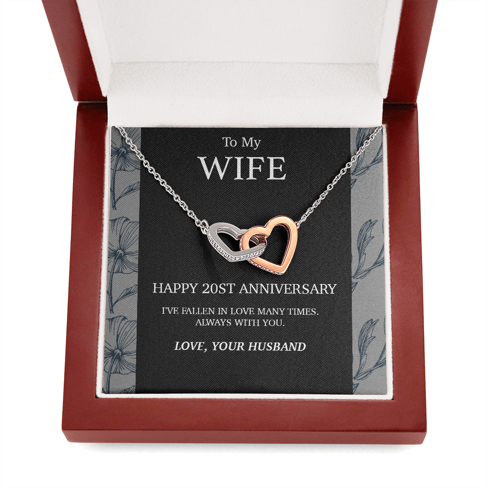 20 Year Anniversary Gift For Wife Necklace,Year Anniversary Gift,20 Year Wedding