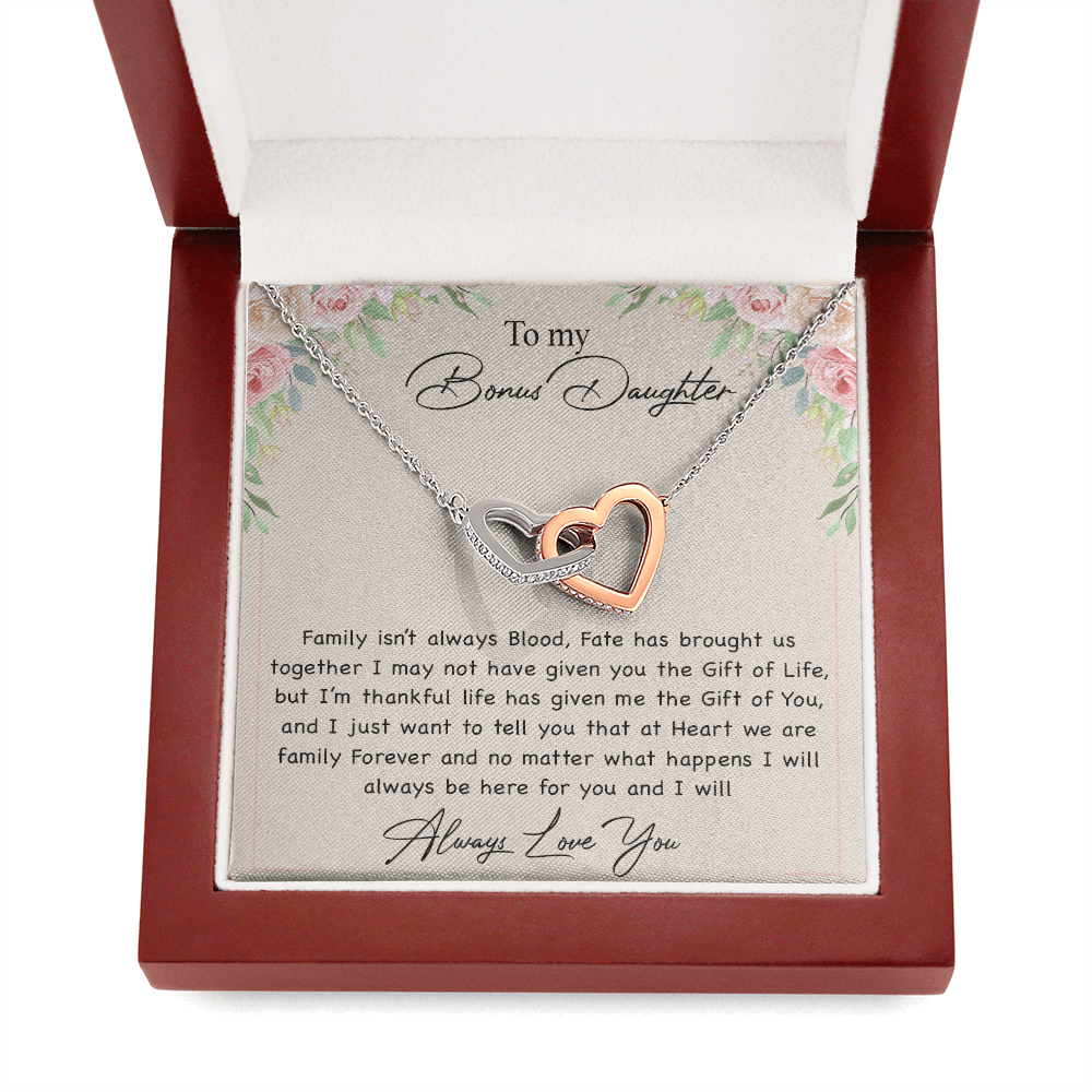 To my Bonus Daughter Necklace, Bonus Daughter, Step Daughter Gift