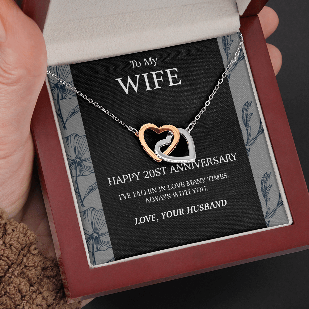 20 Year Anniversary Gift For Wife Necklace,Year Anniversary Gift,20 Year Wedding