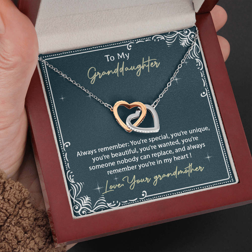 To My Granddaughter Necklace, Birthday Gift For Granddaughter, Birthday Gifts
