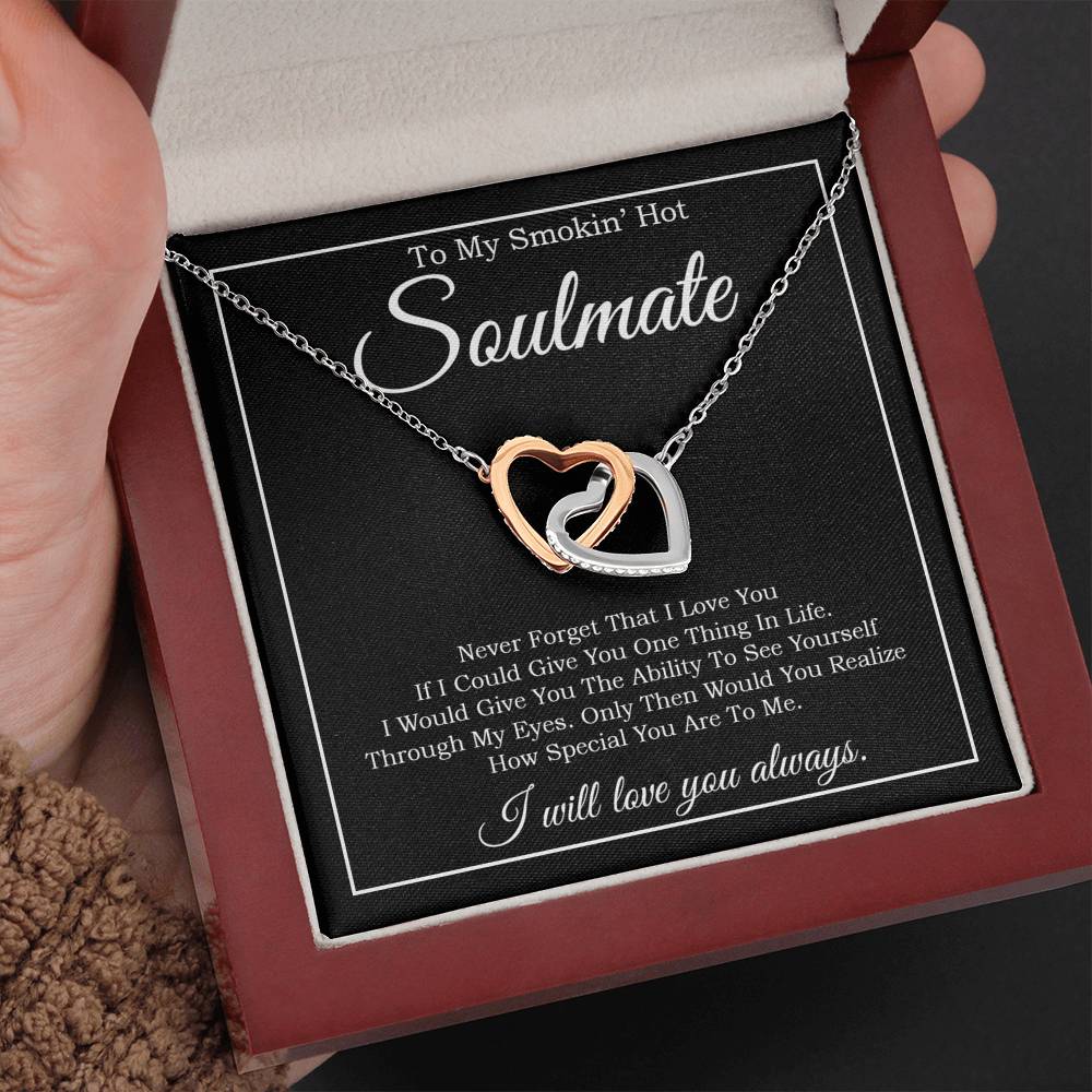 To My Smokin' Hot Soulmate Necklace, Birthday Necklace For Wife,Birthday Gift