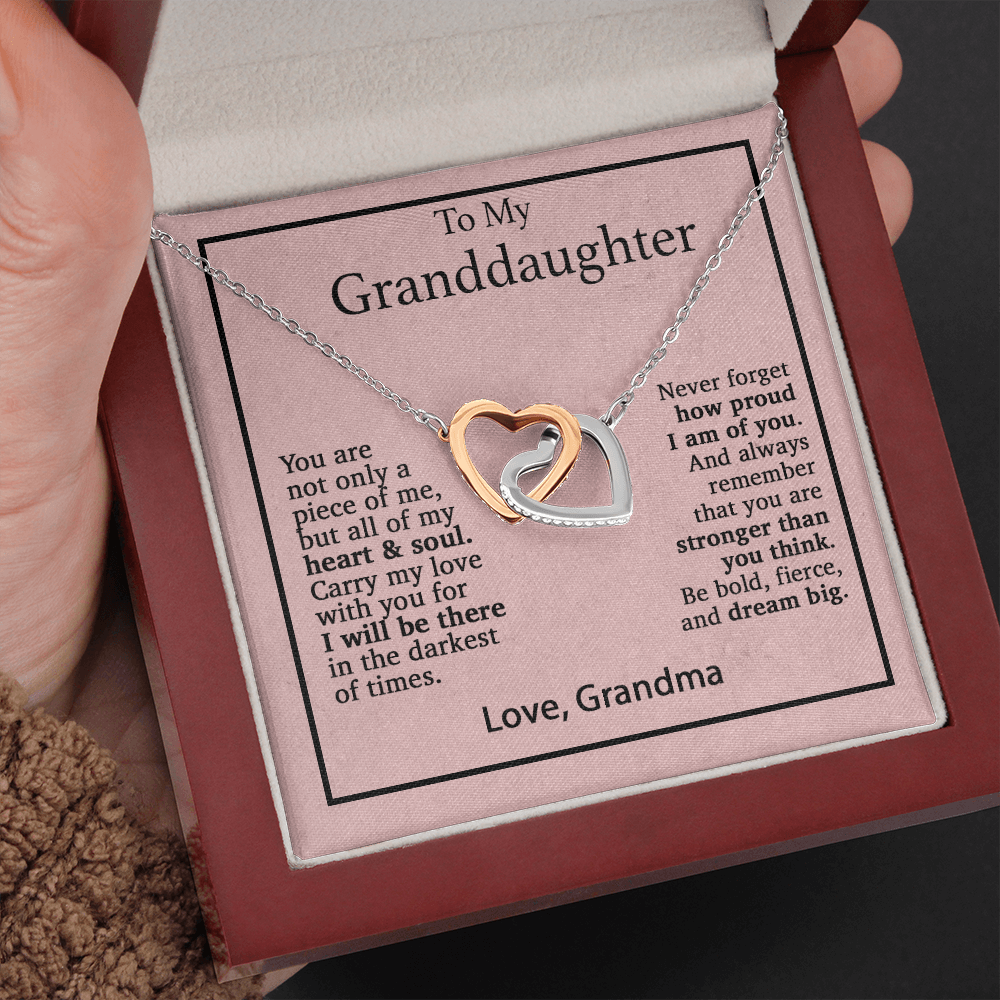 To My Granddaughter Necklace, Birthday Gift For Granddaughter, Birthday Gifts