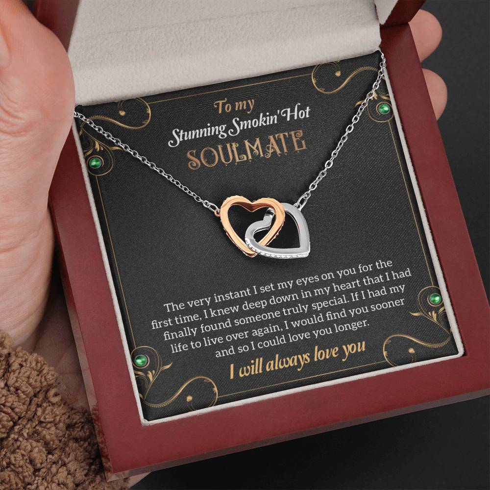 To My Stunning Smoking Hot Soulmate Necklace, Gift For Wife, Birthday Gift