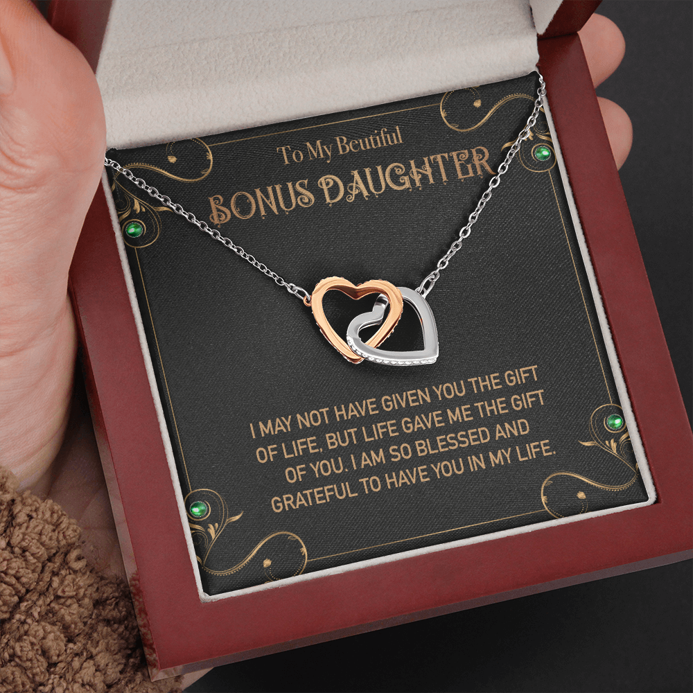 To my Bonus Daughter Necklace, Bonus Daughter, Step Daughter Gift