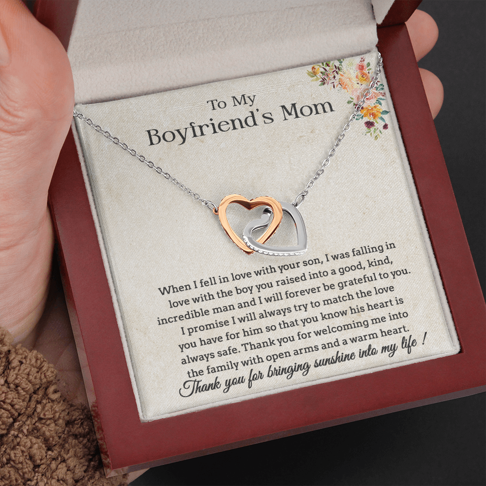 To My Boyfriend's Mom Necklace, Gift for Boyfriend Mom, Mother's Day Gift
