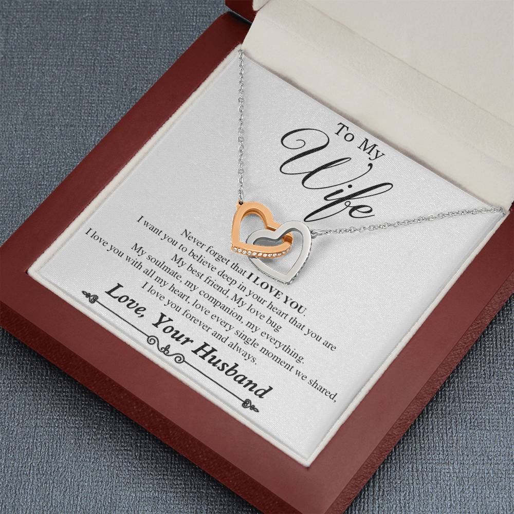 To My Wife Necklace, Gift For Wife, Anniversary Gift For Wife, Necklace For Wife