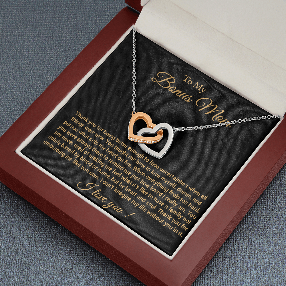 To My Bonus Mom Necklace, Step Mom Gift, Birthday & Mother's Day from Daughter