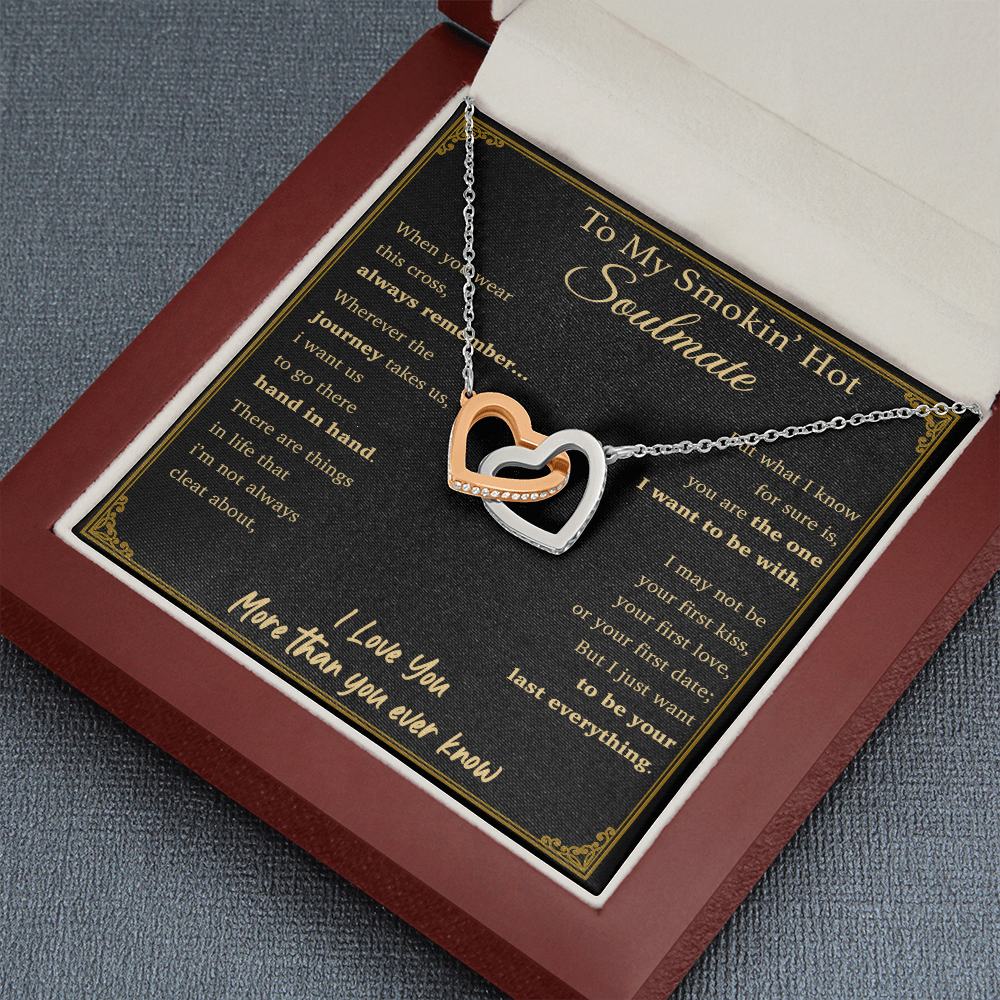 To My Soulmate Necklace Engagement Anniversary Gift for Her Birthday