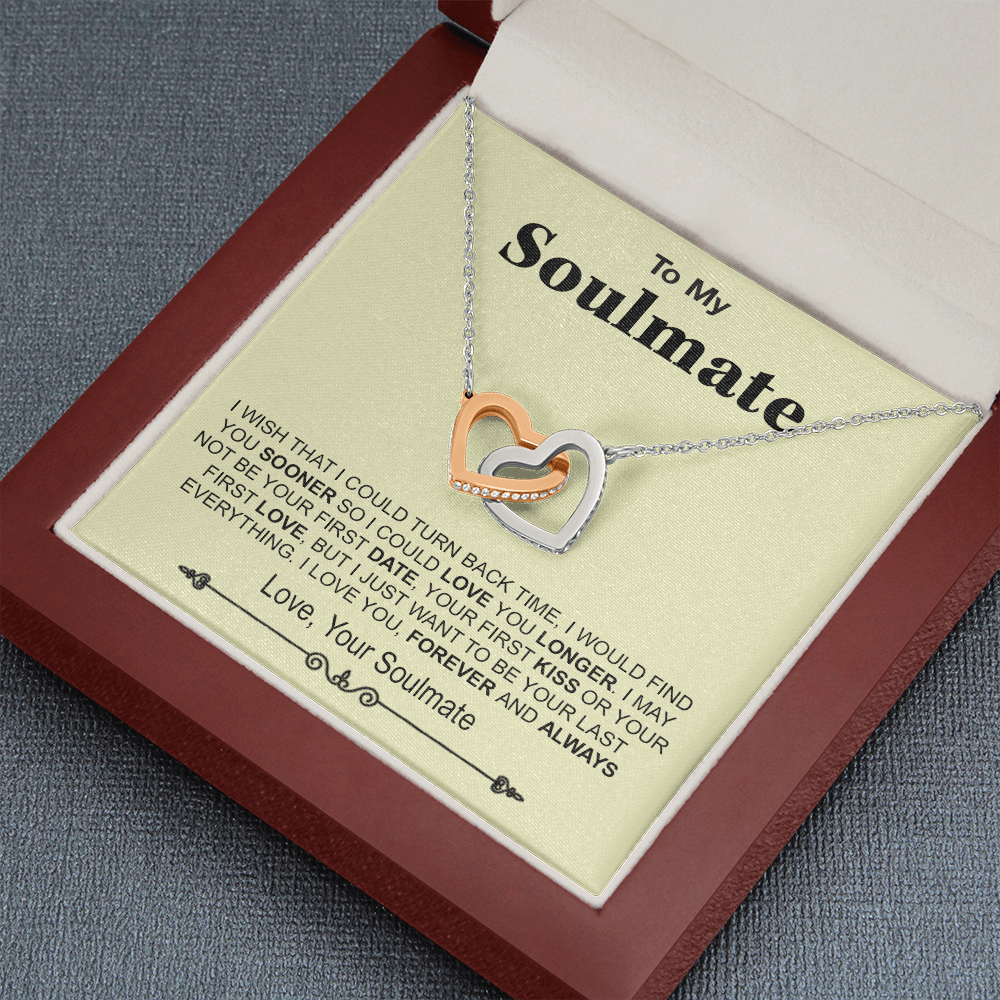 To My Soulmate Necklace, Birthday Necklace For Wife, Anniversary Gift