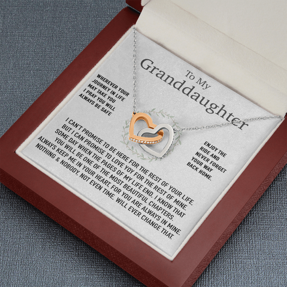 To My Granddaughter Necklace, Birthday Gift For Granddaughter, Birthday Gifts