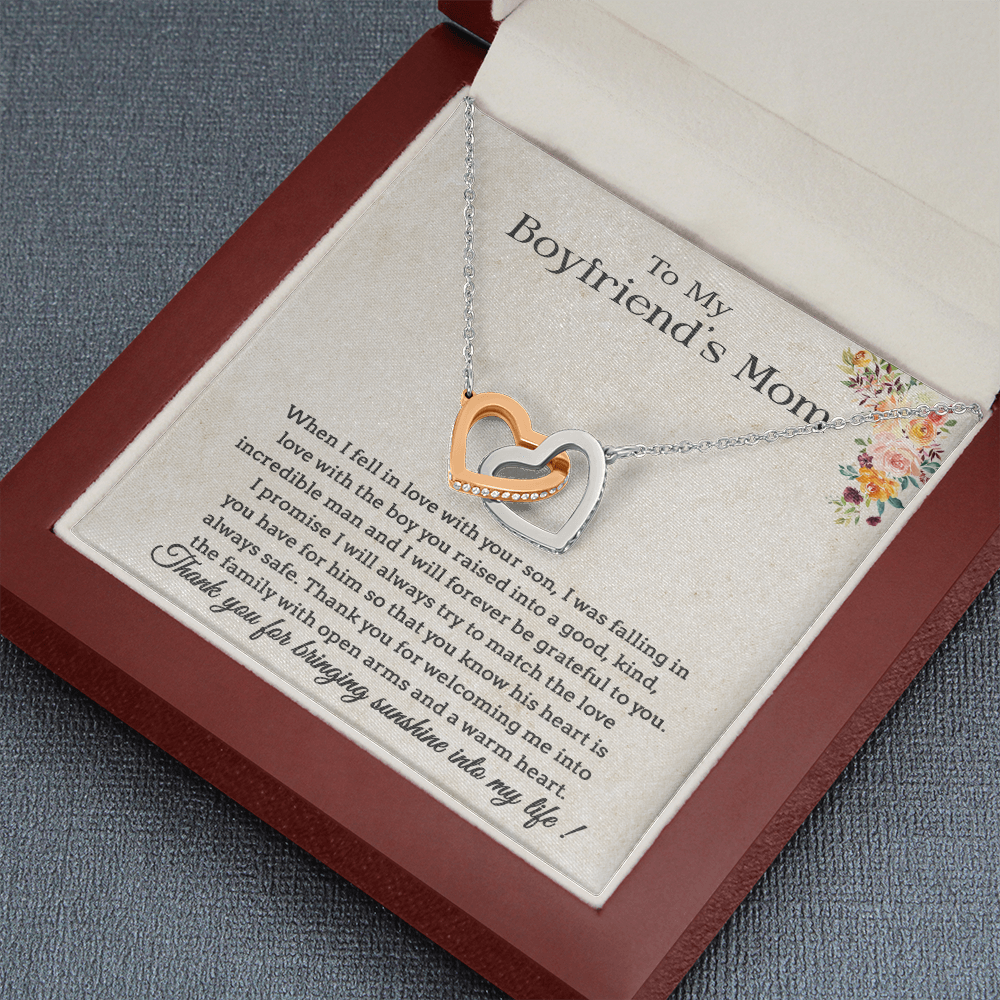 To My Boyfriend's Mom Necklace, Gift for Boyfriend Mom, Mother's Day Gift