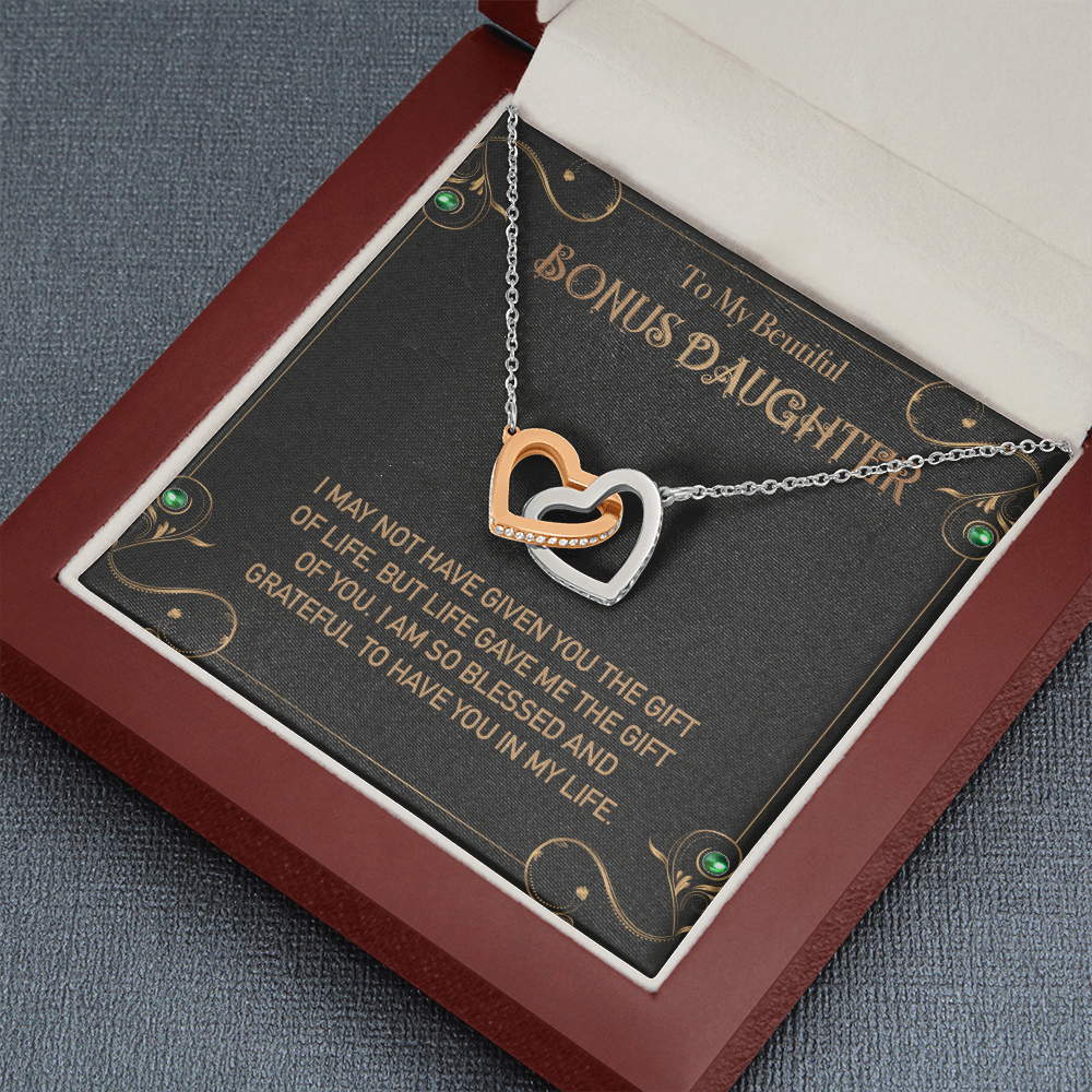 To my Bonus Daughter Necklace, Bonus Daughter, Step Daughter Gift