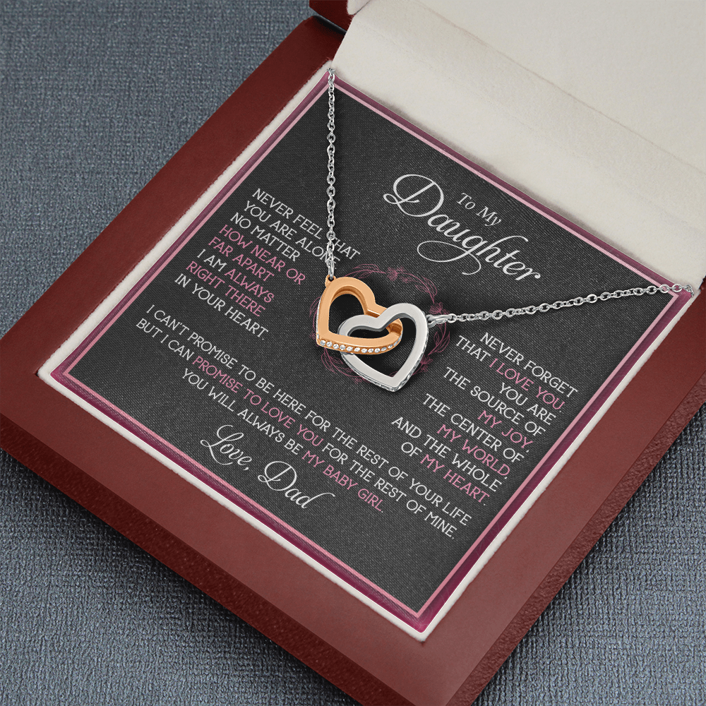 To My Daughter Necklace, Gift For Daughter From Dad, Father's Day Gift