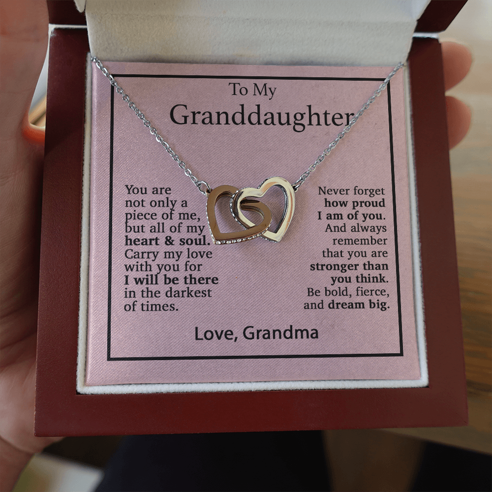 To My Granddaughter Necklace, Birthday Gift For Granddaughter, Birthday Gifts