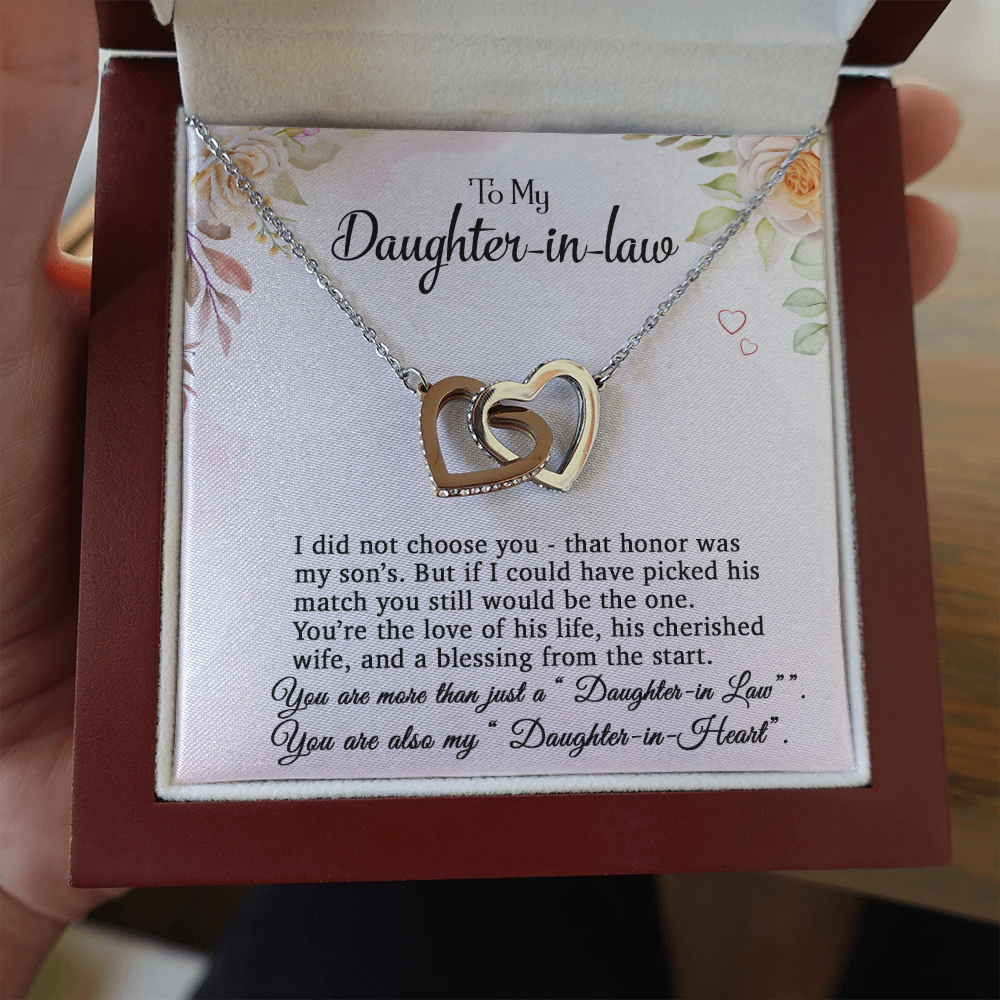 To My Daughter-In-Law Necklace, Gift For Daughter In Law, Daughter In Law Gift