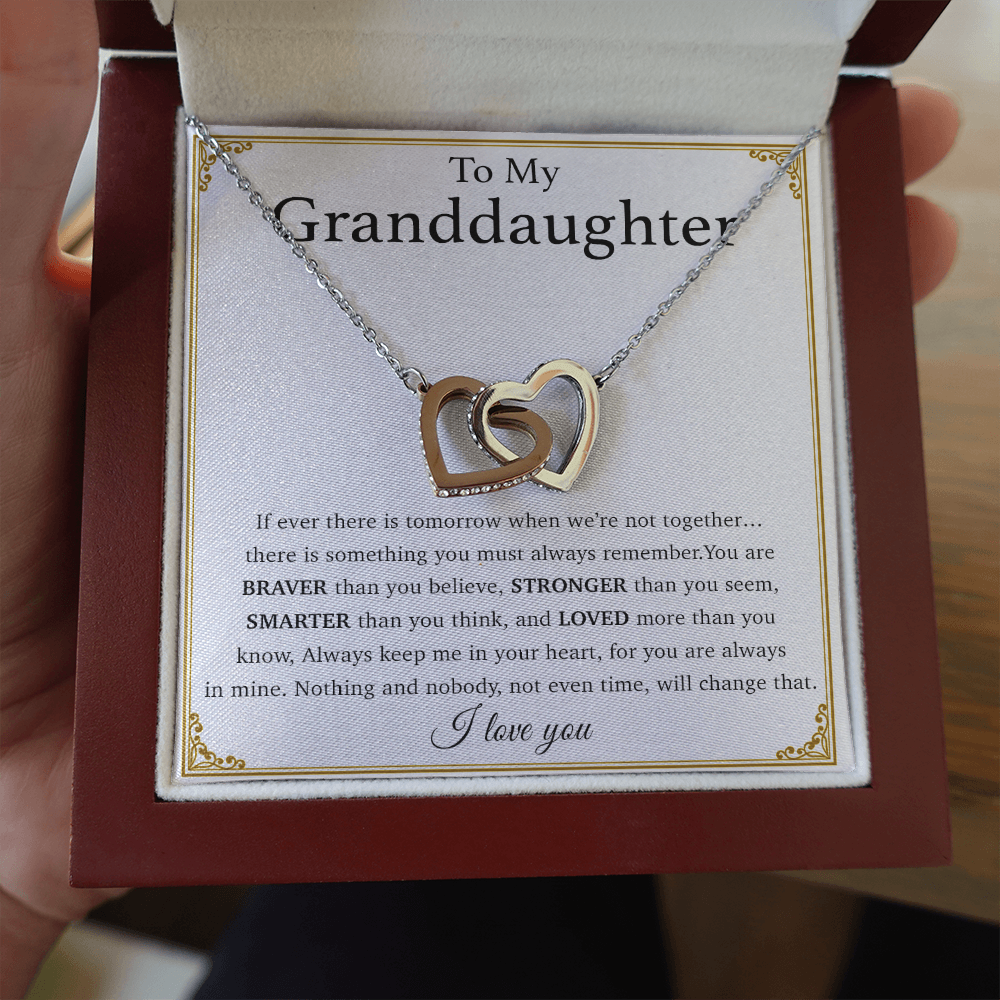 To My Granddaughter Necklace, Birthday Gift For Granddaughter, Birthday Gifts