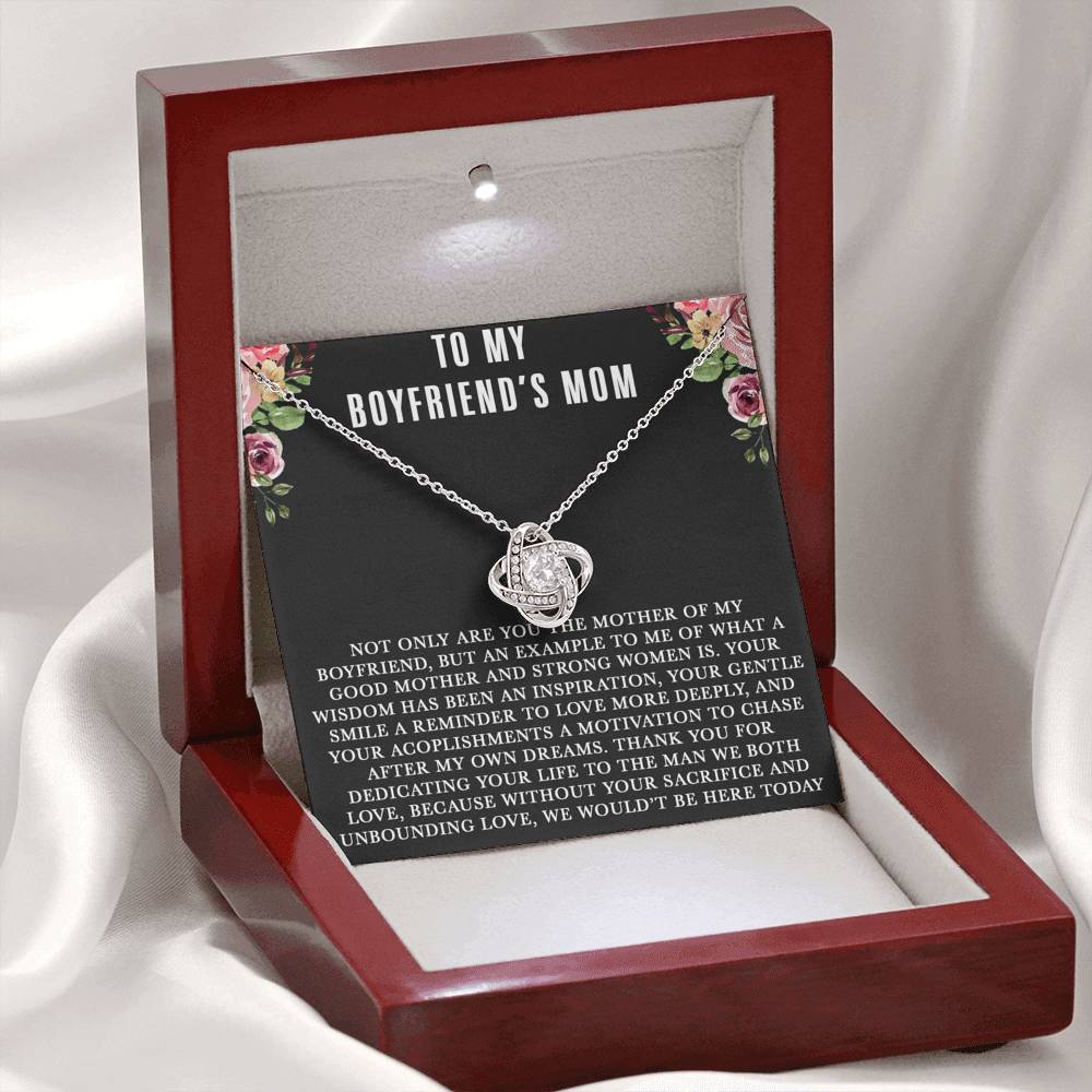 To My Boyfriends Mom Necklace, For My Boyfriend's Mom on Mother's Day, Birthday Gift