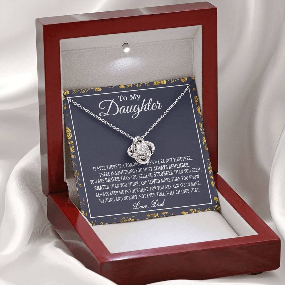 To My Daughter Necklace, Daughter Father Necklace, Daughter Gift from Dad