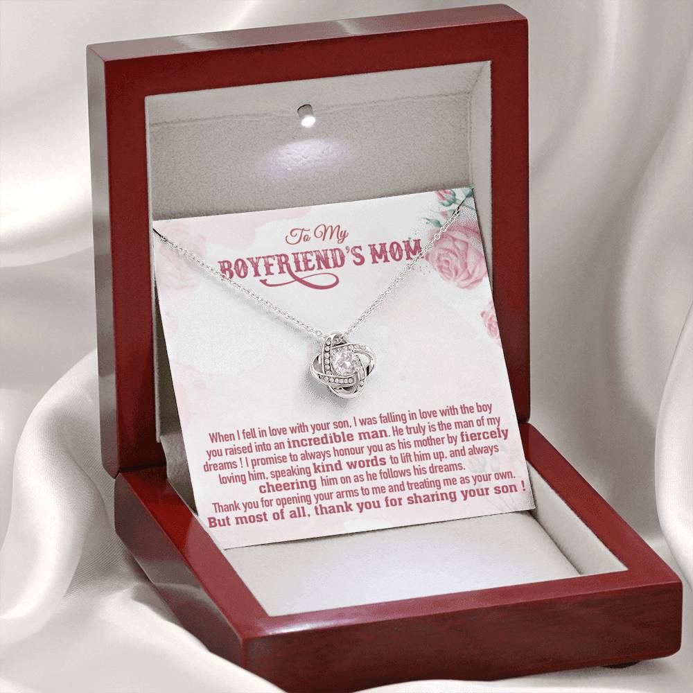 To My Boyfriend's Mom Gift, Boyfriend's Mom Necklace, Boyfriend's Mom Birthday