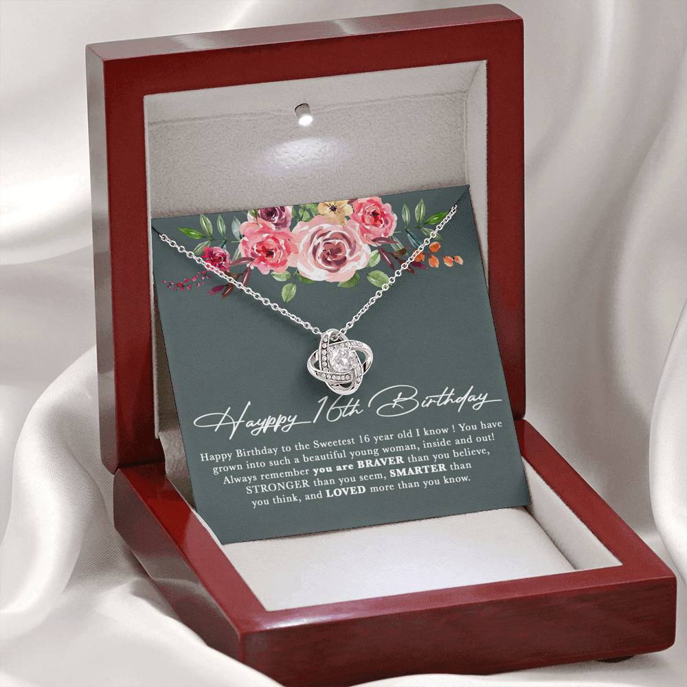 Happy 16th Birthday Gift Girl,Sweet 16 Necklace, Sweet 16 Gifts For Girls