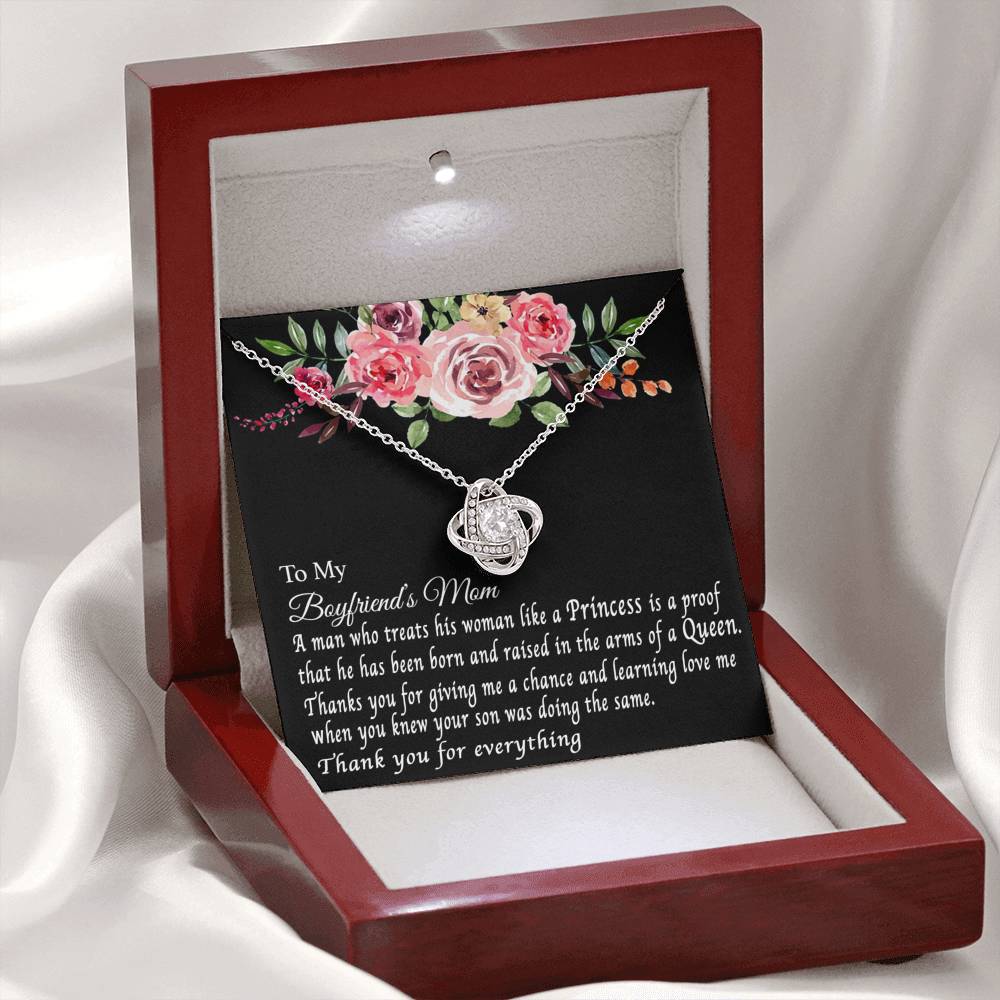 To My Boyfriend's Mom Necklace, For My Boyfriend's Mom, Birthday Gift