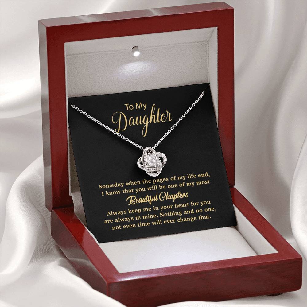 To my daughter Necklace, Gift For Daughter From Mom, Daughter Mother Necklace
