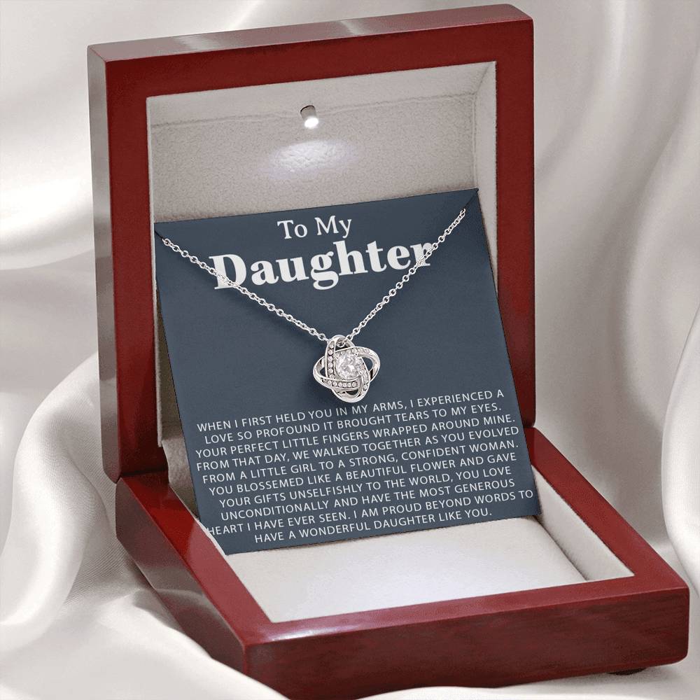 To My Daughter Necklace,Daughter Gift From Mom, Daughter Necklace,Birthday Gift
