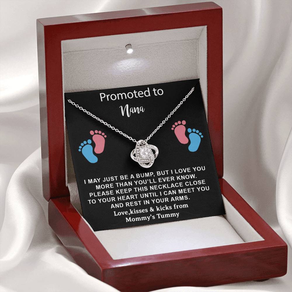Promoted to Nana Necklace, Grandmother Announcement Necklace,Nana To Be Gift Necklace