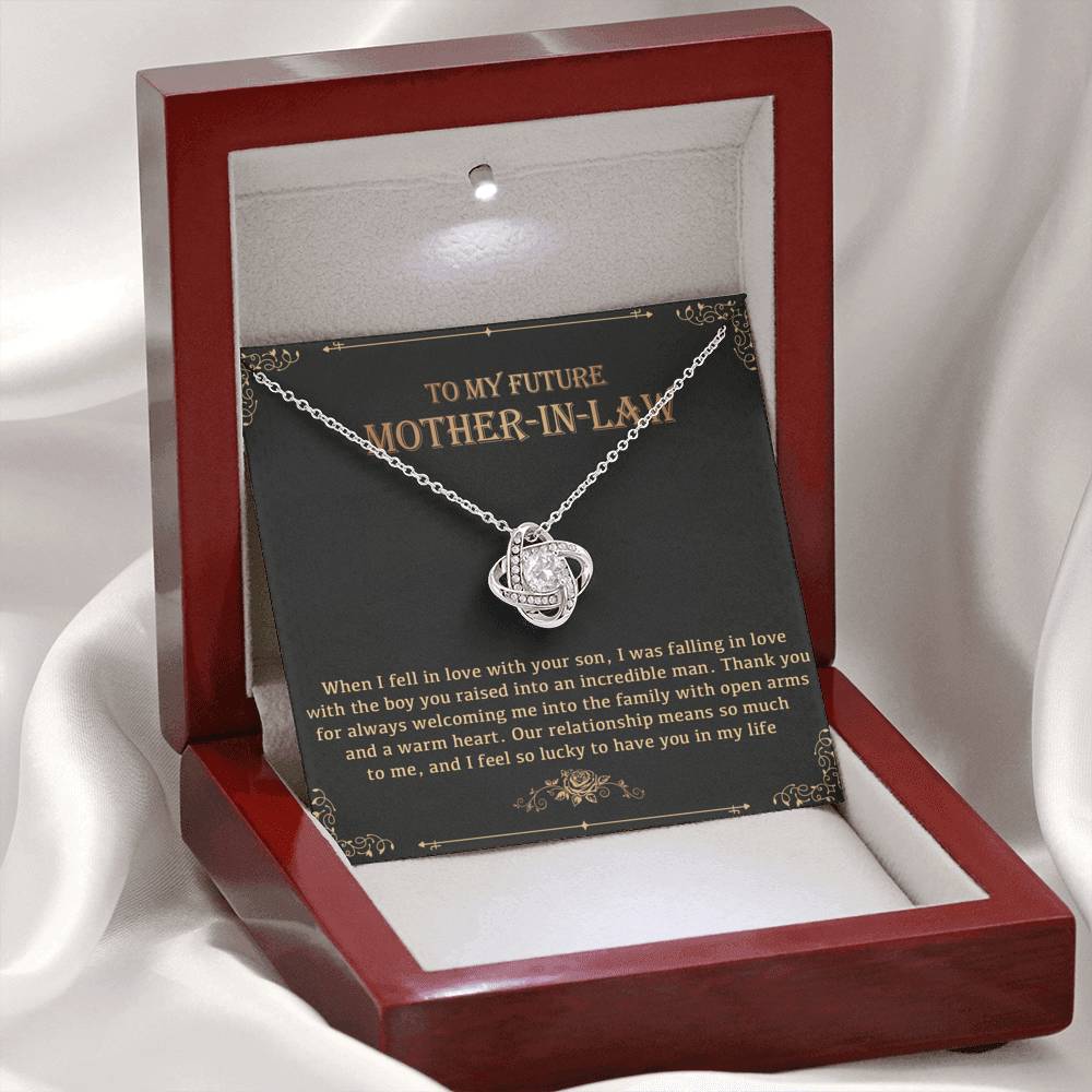 To My Mother-In-Law Necklace, Gift for Mother-in-law, Mother-in-law Necklace