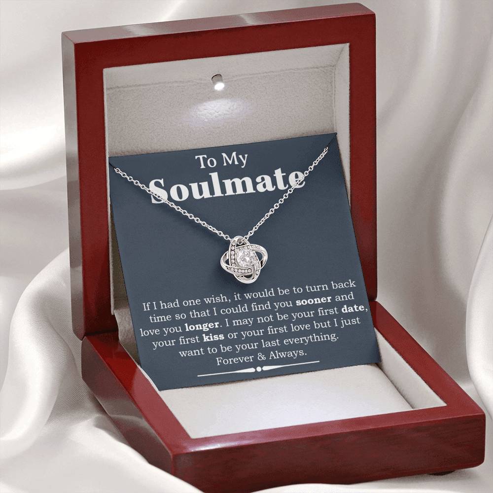 To My Soulmate Necklace,Engagement Gift for Future Wife,Valentines Day Gift