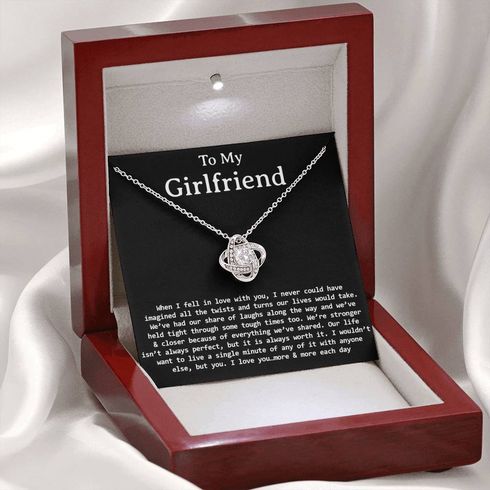 To My Girlfriend Necklace, Necklace for Girlfriend,Valentine Day Gifts for Girlfriend