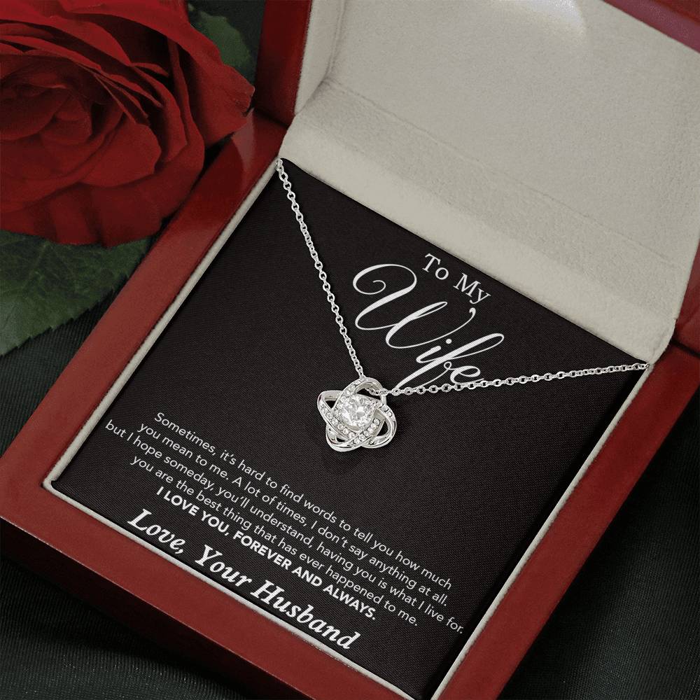 To My Wife Necklace, Gift For Wife, Anniversary Gift For Wife