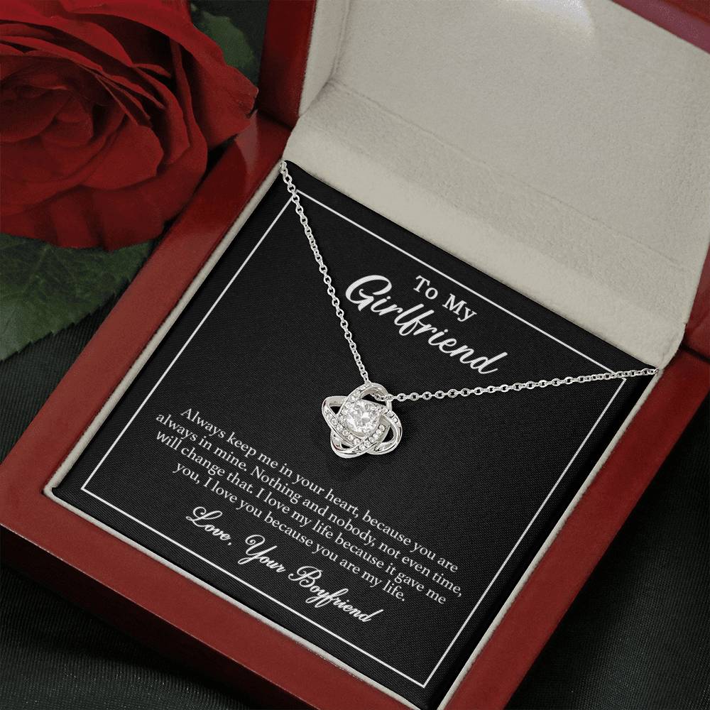 To My Girlfriend Necklace, Gift for Girlfriend, Gift for Her, Birthday Gift