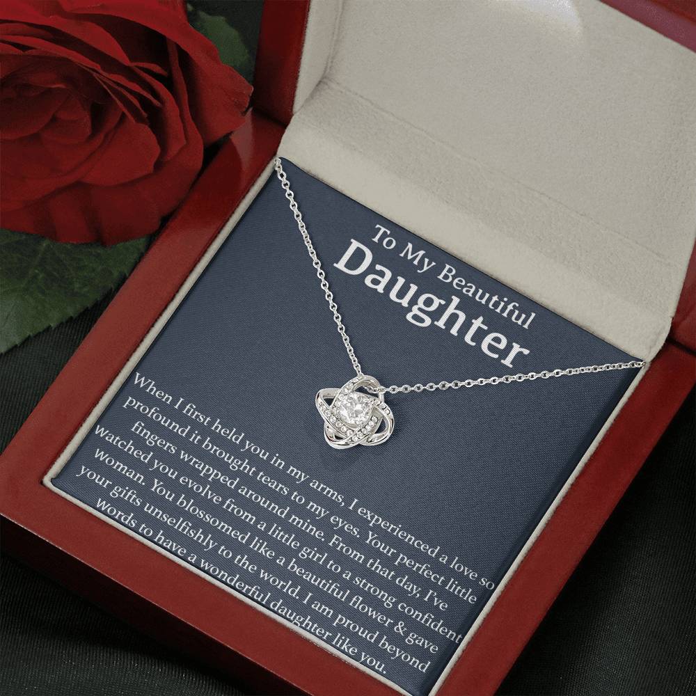 To My Beautiful Daughter Necklace, Gift for Daughter, Birthday Gift for Daughter, Mothers Day Gift for Daughter