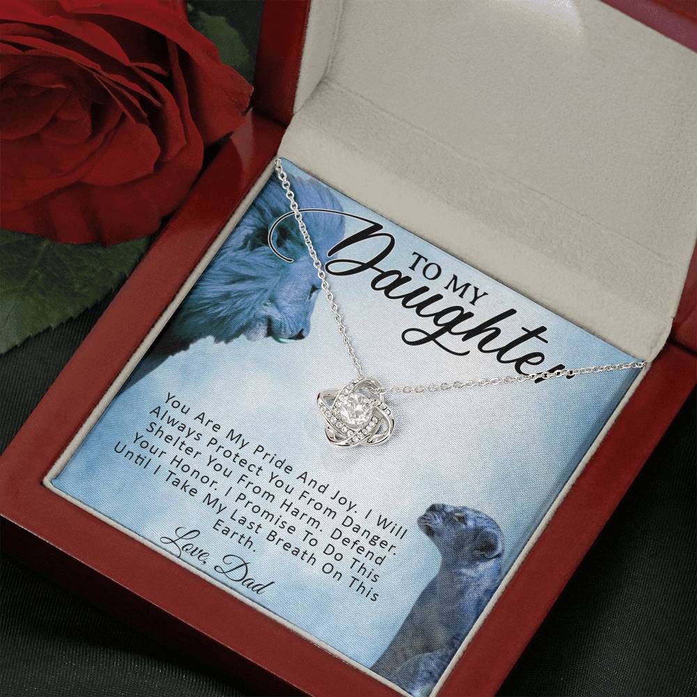 To My Daughter Necklace, Daughter Father Necklace, Daughter Gift from Dad