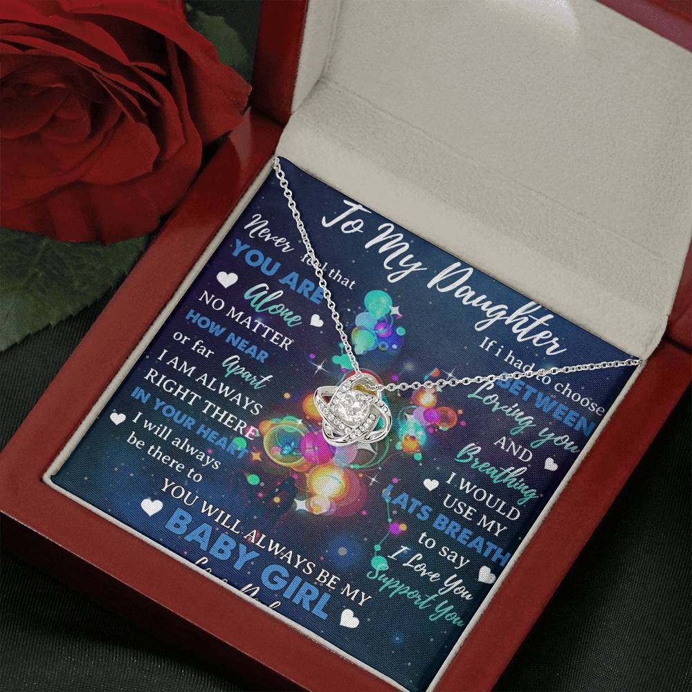 To My Daughter Necklace, Daughter Father Necklace, Daughter Gift from Dad