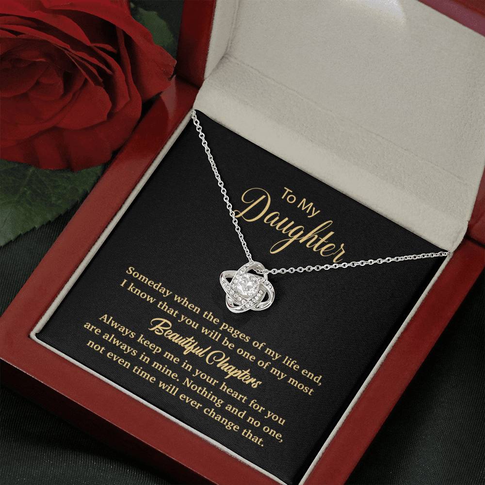 To my daughter Necklace, Gift For Daughter From Mom, Daughter Mother Necklace