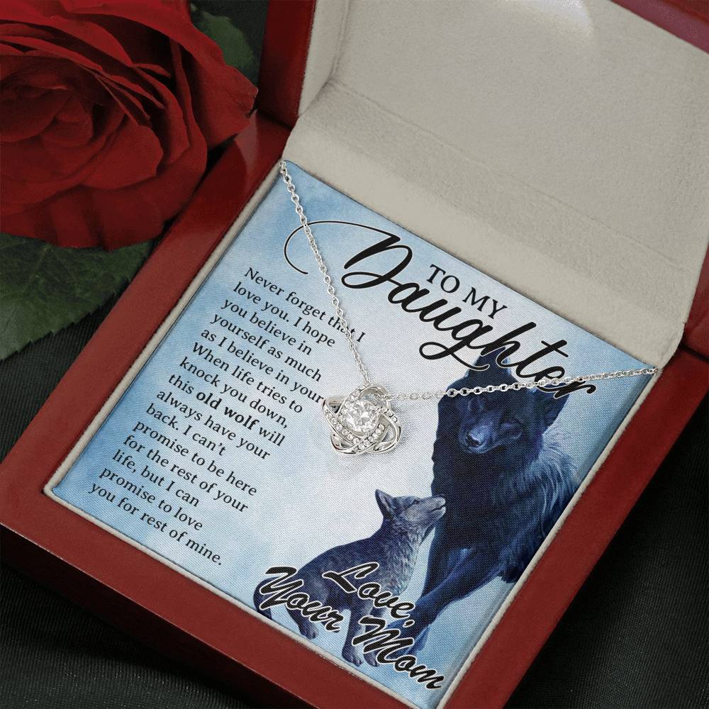 To My Daughter Necklace, Daughter Father Necklace, Daughter Gift from Mom