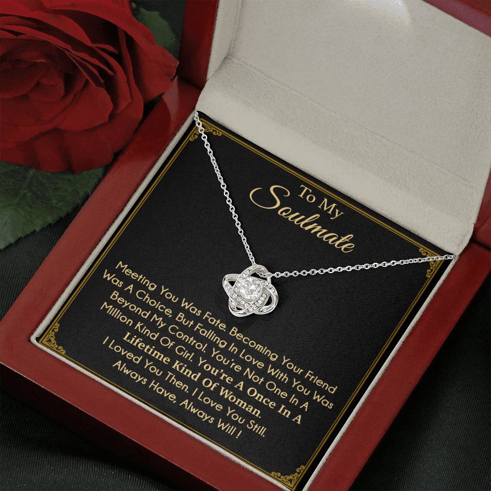 To My Soulmate Necklace Engagement Anniversary Gift for Her Birthday