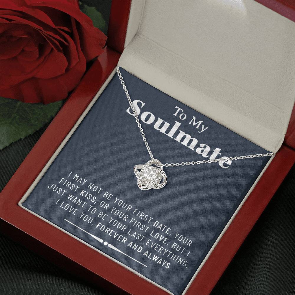 To My Soulmate Necklace, Valentines Day Pendants Gifts For Her , Birtday Gift