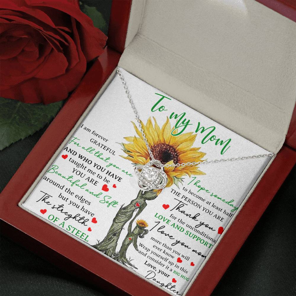 To my Mom Necklace , Happy Mother Day Necklace, Mom Gift from Daughter
