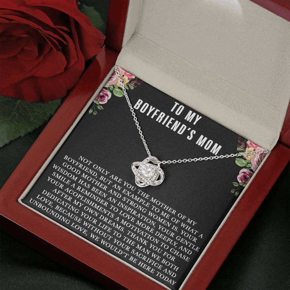 To My Boyfriends Mom Necklace, For My Boyfriend's Mom on Mother's Day, Birthday Gift
