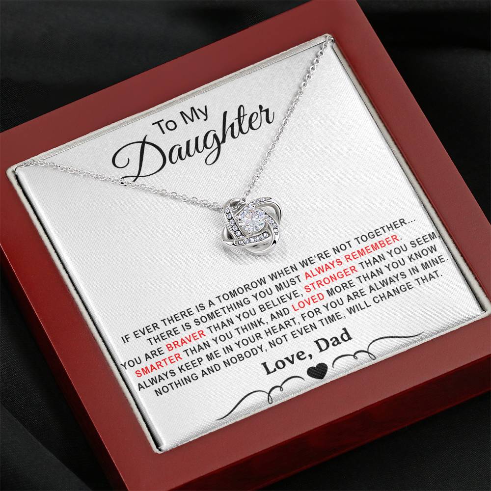 To My Daughter Necklace, Daughter Father Necklace, Daughter Gift from Dad