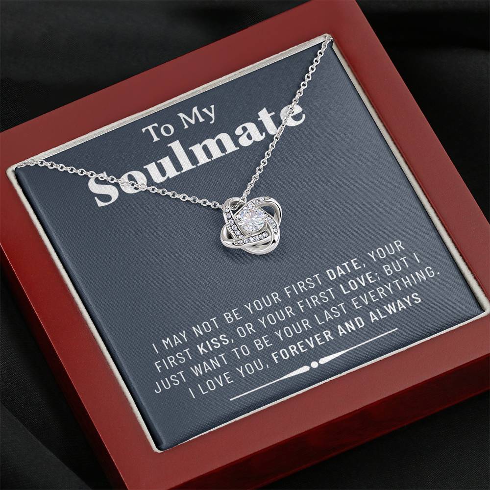To My Soulmate Necklace, Valentines Day Pendants Gifts For Her , Birtday Gift