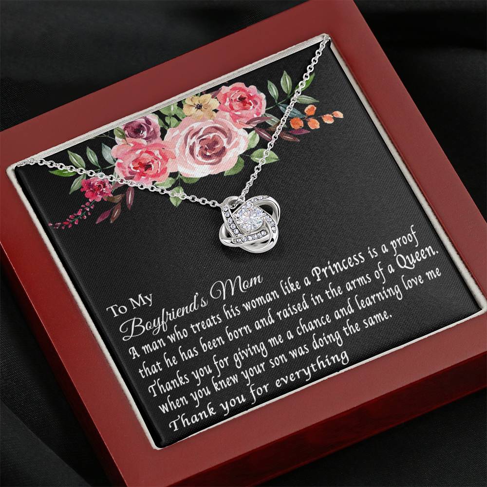 To My Boyfriend's Mom Necklace, For My Boyfriend's Mom, Birthday Gift