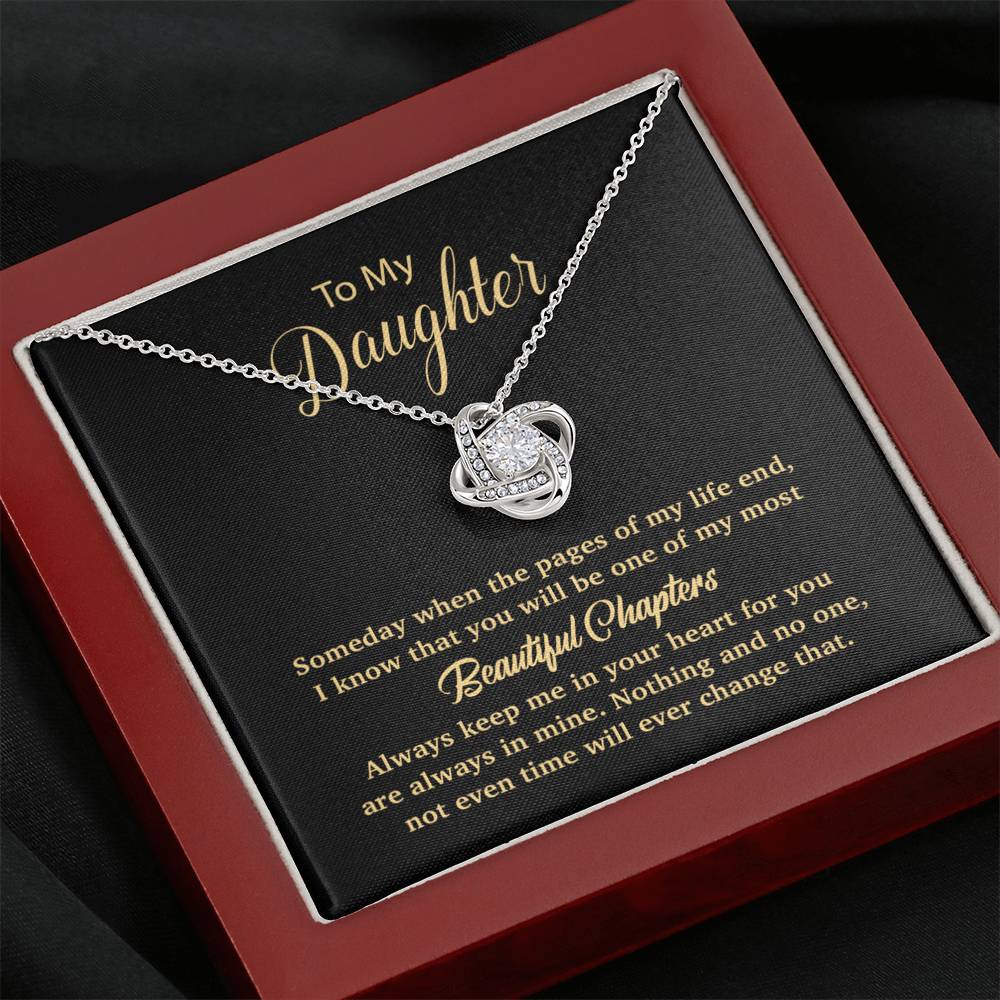 To my daughter Necklace, Gift For Daughter From Mom, Daughter Mother Necklace