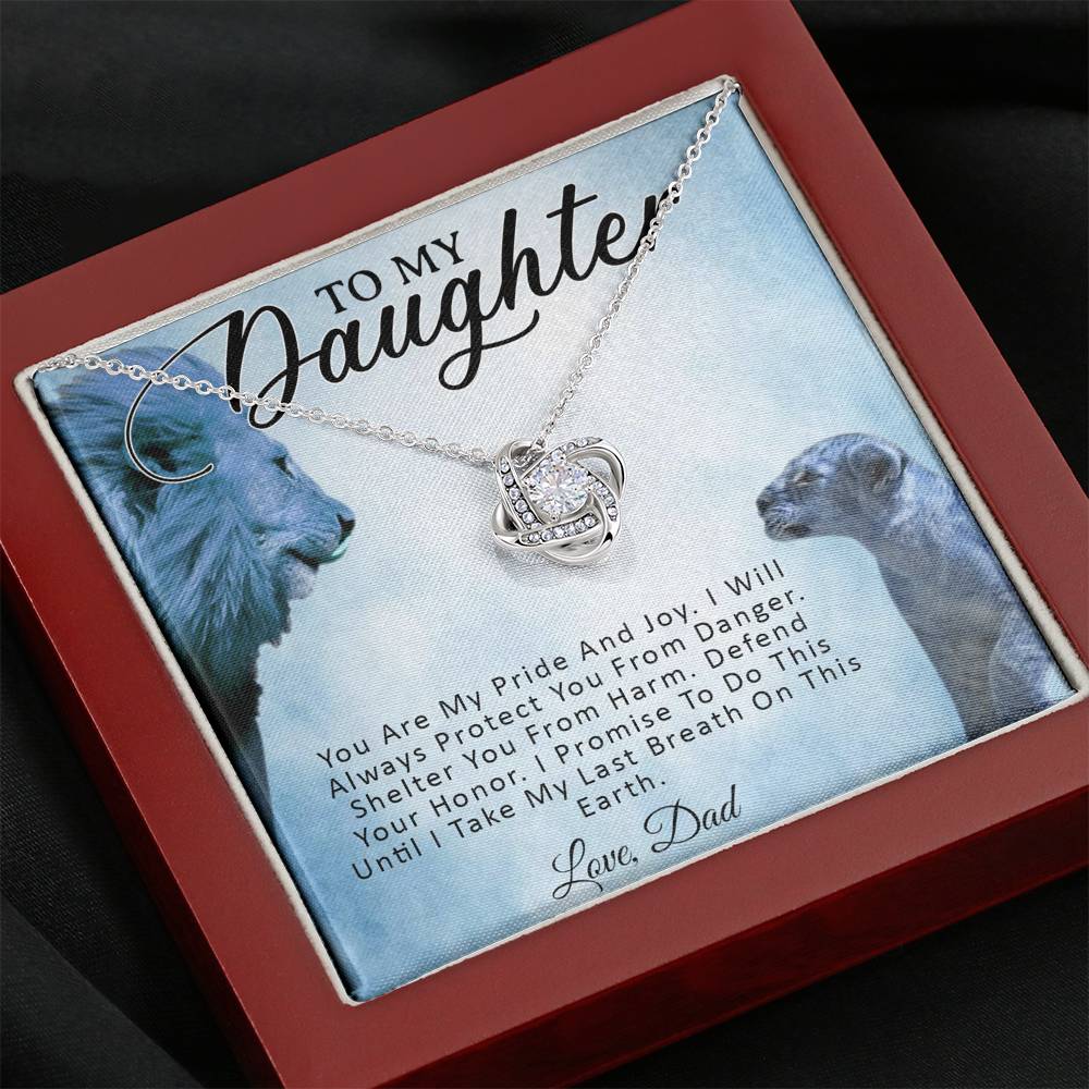 To My Daughter Necklace, Daughter Father Necklace, Daughter Gift from Dad